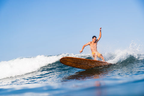 Kaimana Banes surfing in Mexico 